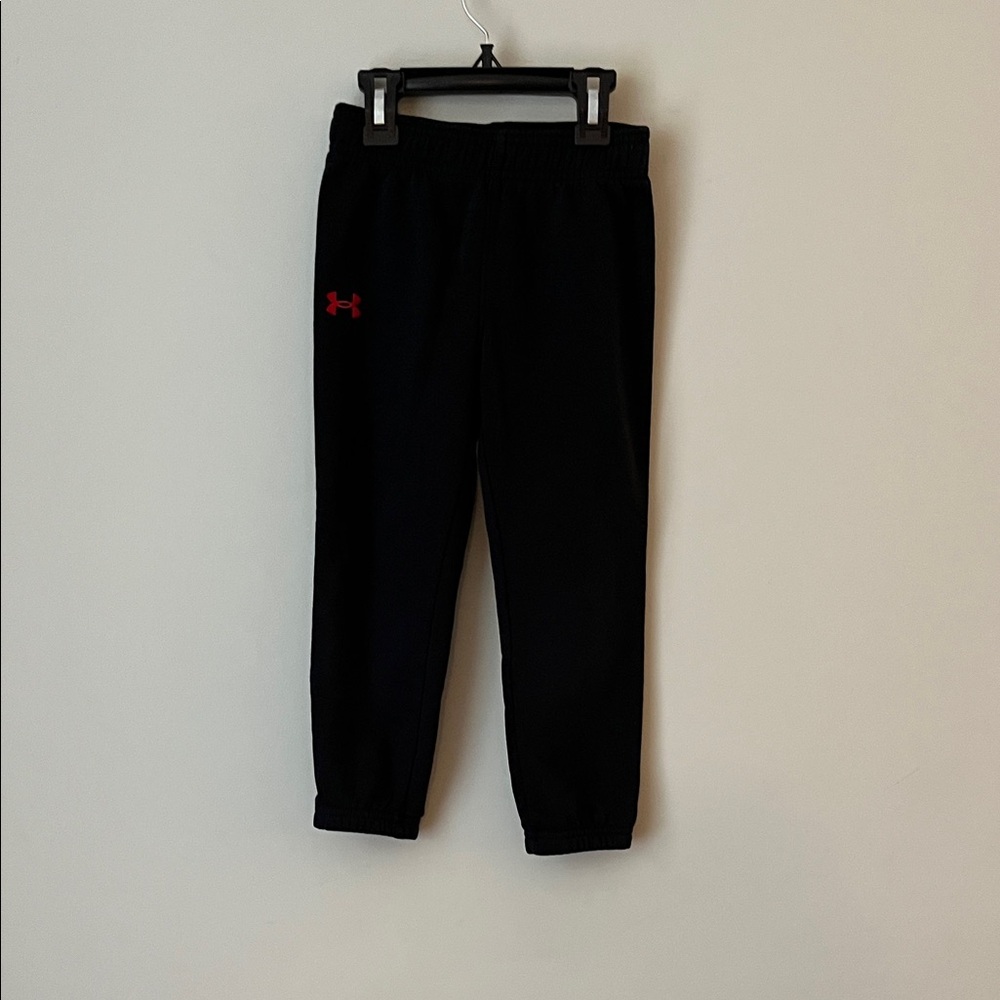 Under Armour Kids Black and Red Joggers